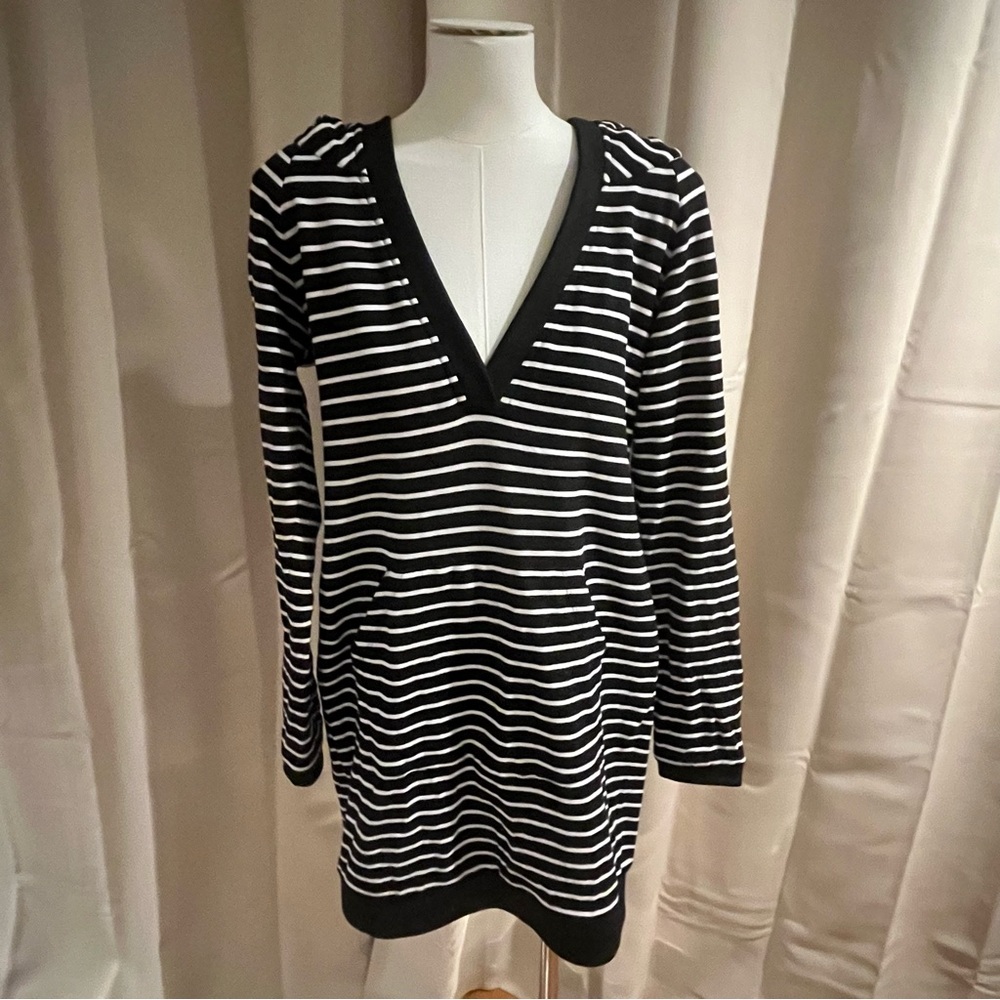 Urban Renewal Striped Hooded Dress Top